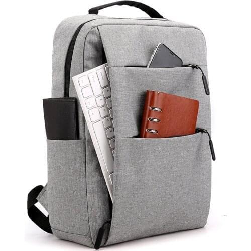 15.6" Laptop Bag Women Men Nylon Bookbag Leisure Travel Causal Day Pack Mochila Notebook Computer Cover Backpack Rucksack USB
