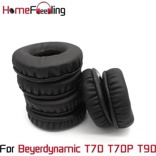 Homefeeling Ear Pads For Beyerdynamic T70 T70P T90 Earpads Round Universal Leahter Repalcement Parts Ear Cushions