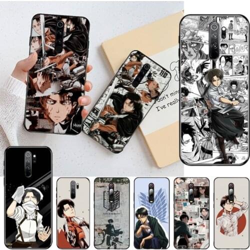 Anime Attack On Titan Levi Ackerman Phone Case for Redmi 9A 8A 7 6 6A Note 9 8 8T Pro Max Redmi 9 K20 K30 Pro