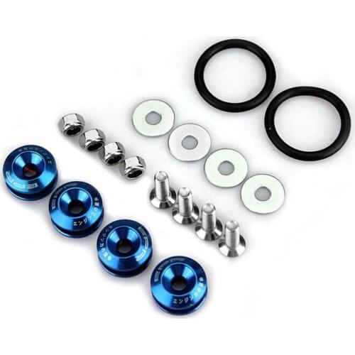 JDM Car Fasteners Durable Aluminum Bumper Quick Release Fasteners Kit for Car Bumpers Trunk Fender Hatch Lids For Universal Car