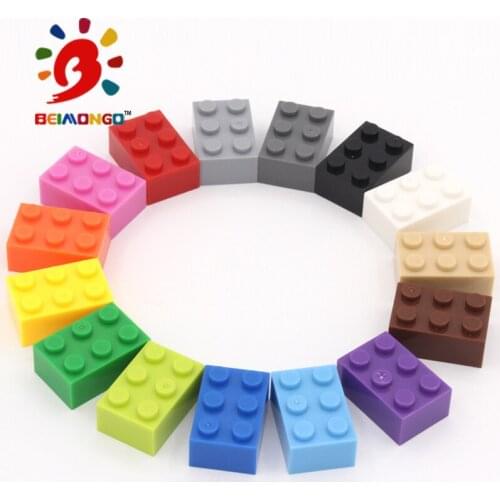 Free Shipping!BEIMONGO Blocks Bricks2x3 Building Blocks 100PCS Pixel Educational & Intelligent DIY Kids' Toys can be compitabled