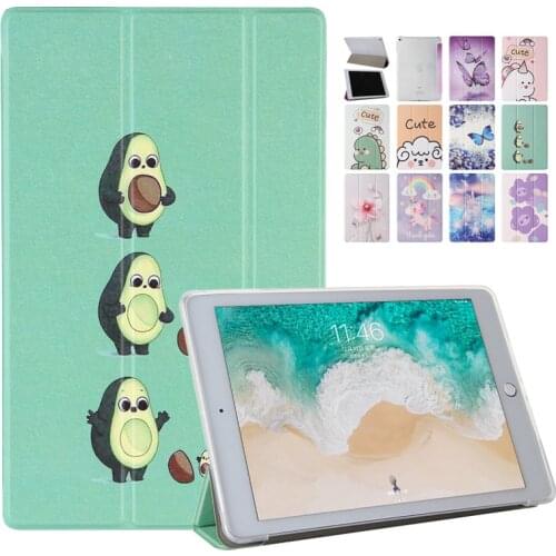 Cute Avocado for iPad Air 2020 A2316 Case 10.9 inch Soft Silicone Back for iPad i Pad Air 4 4th Generation Gen Case Cover Kids