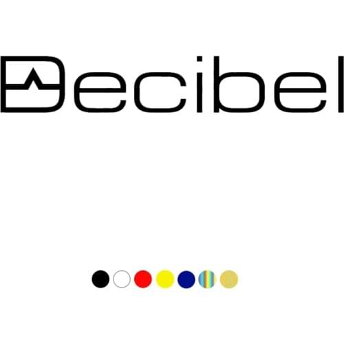 CS-10399# Vinyl Decal Decibel Car Sticker Waterproof Auto Decors on Truck Bumper Rear Window Choose Size