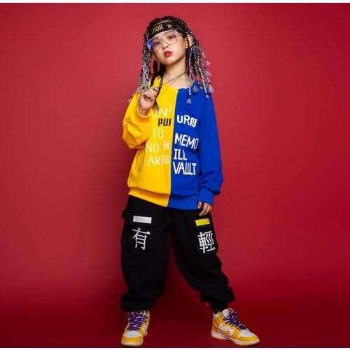 Sudadera de hip hop para niños, ropa de calle negra, pantalones cortos de camuflaje táctico, traje de baile de Jazz