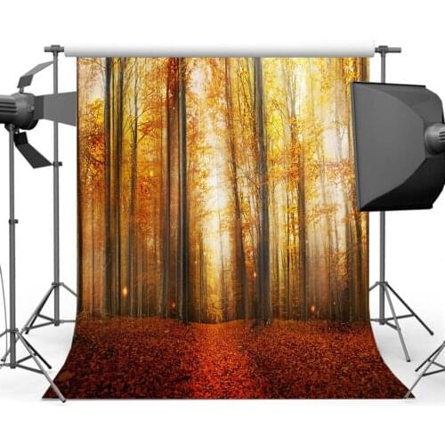 Mehofoto Fall Forest Background for Photography Maple Leaf Photo Backdrop for Professional Camera Booth Studio Y-479