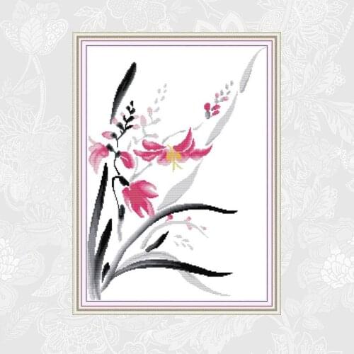 Joy sunday Daffodils Cross-stitch DIY Counted Printed On Canvas DMC 14CT 11CT Chinese Cross Stitch Needlework Sets