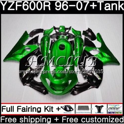 Body For YAMAHA metal green YZF600R Thundercat 2002 2003 2004 2005 2006 2007 0HC.19 YZF-600R YZF 600R 02 03 04 05 06 07 Fairing