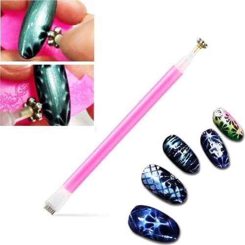 Nail Art Magnet Stick Cat Eyes Magnet for Nail Gel Polish 3D Line Strip Effect Strong Magnetic Pen Tools for Gel Varnish Tools