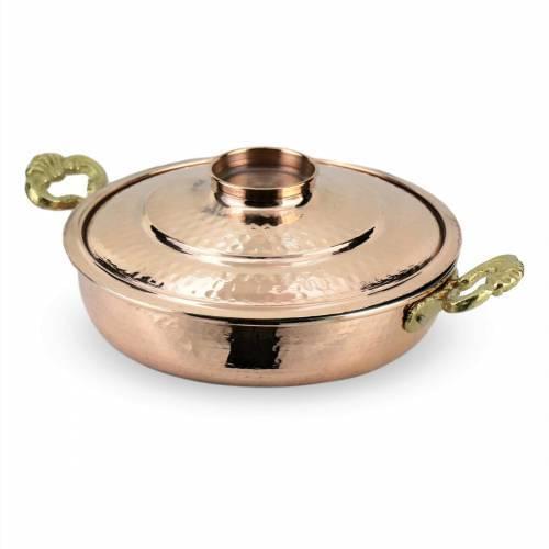 Morya Handwork Clamshell Copper Egg and Kuymak Pan 19 Cm