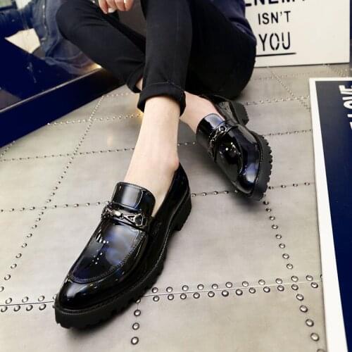 Zapatos Informales De Hombre Sports Casual Shoes Leisure Fashion Men Leather Mens Sneakers Black Spring Moccasins