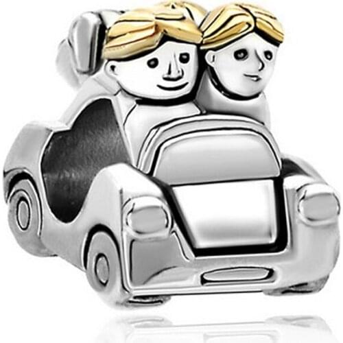 Wholesale 10 Pieces Women Jewelry, DIY Beads, White Rhinestone, Steamer, Helicopter, Car, Motorcycle, Anchor Amulet Beads