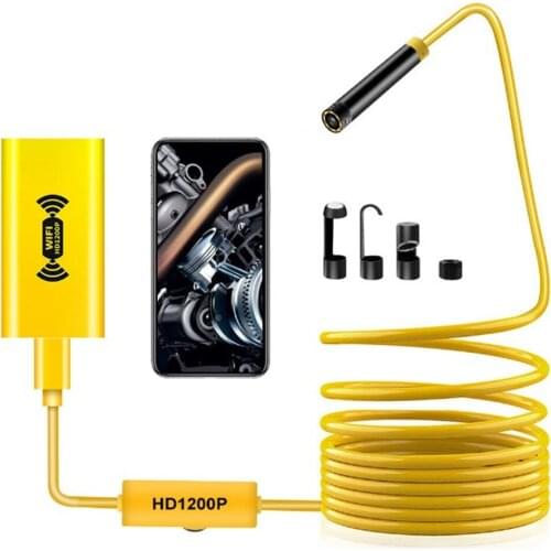 2MP 1200P 8MM Wireless WIFI Endoscope Inspection Borescope Camera Otoscope