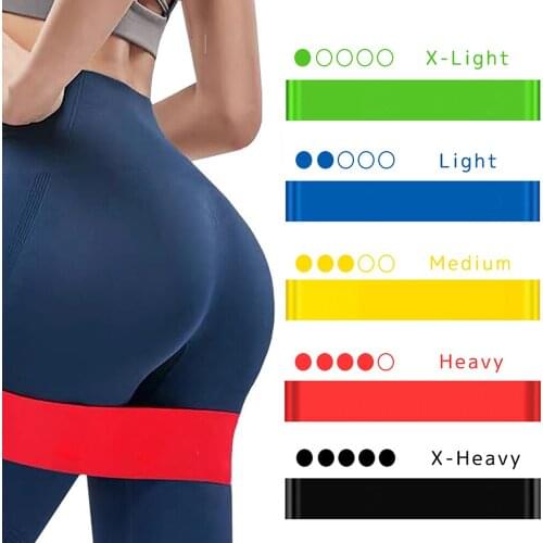 Yoga Resistance Rubber Elastic Fitness Bands Exercise Resistance Loop Pilates Sport RehabilitationTraining Workout Elastic Bands