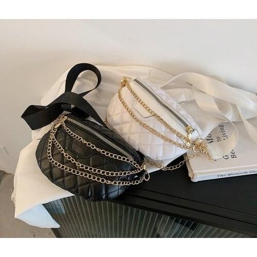 Luxury Womens Fanny Pack High Quality Waist Bag Shoulder Crossbody Chest Bag Female Belt Bag Lingge Designer Brand Handbag