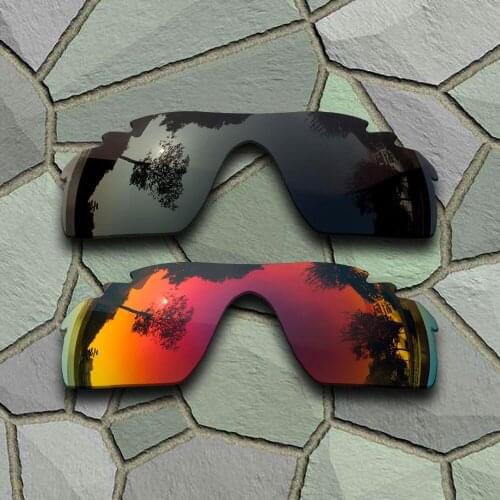 Grey Black&Violet Red Sunglasses Polarized Replacement Lenses for Oakley Radarlock Path Vented