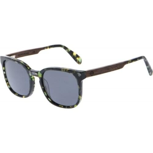 Polarized Sunglasses Bioresina Demi Green and Walnut Wood Waimea