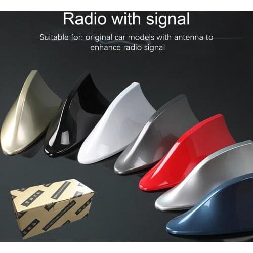 New Universal Car Shark Antenna Auto Exterior Roof Shark Fin Antenna Signal Protective Aerial Car Styling