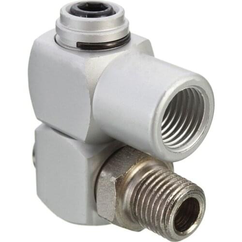 Universal 360 Swivel 1/4" BSP Air Hose Connector Adapter Flow Aluminum Tool Hot Drop Shipping