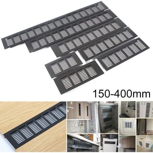 Vents Perforated Sheet Aluminum Alloy Cabinet Air Vent Black Decoration Cover Hole Plug Ventilation Grille Hardware Accessories