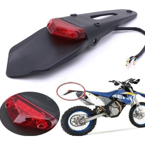 For CRF YZ CR EXC WRF 250 400 426 450 Motorcycle Taillight Enduro Trial Bike 12 LED Brake fender Tail Light