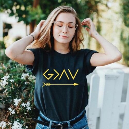 He Is Risen T-Shirt Women Fashion Faith Jesus Cross Tee New Arrival Female Printed Christian Tops Haajuku Casual Lady Streetwear