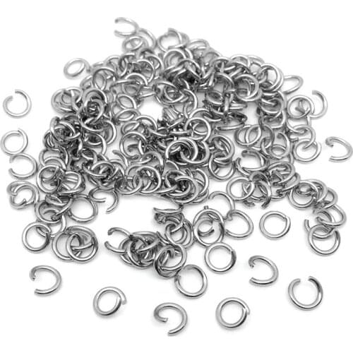 100pcs High Quality Gold Tone Stainless Steel Jump Rings Jewelry Making Supplies Findings Necklace Earring Wholesale Lots Bulk