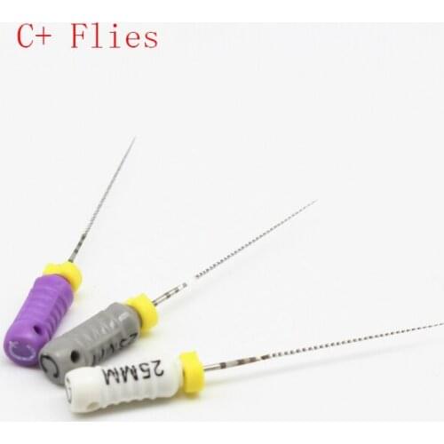 12pics Teeth Whitening Hand Use Dental Root Canal Exploration Dredging Rotary Niti C+Files Endodontic Motor Tools For Dentists