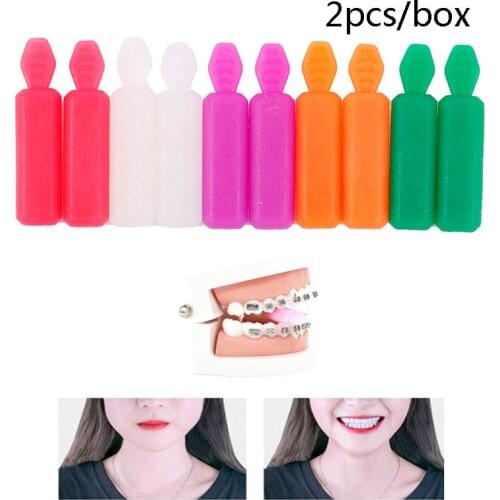 2pcs/box Teeth Aligner Chewies Retainer Seater Orthodontic Dental Silicone Stick Perfect Smile 5 Colors Option
