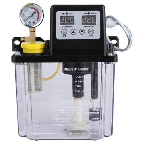 220V automatic lubricating oil pump electric oiling machine tool CNC lathe oil injector electromagnetic lubrication pump piston