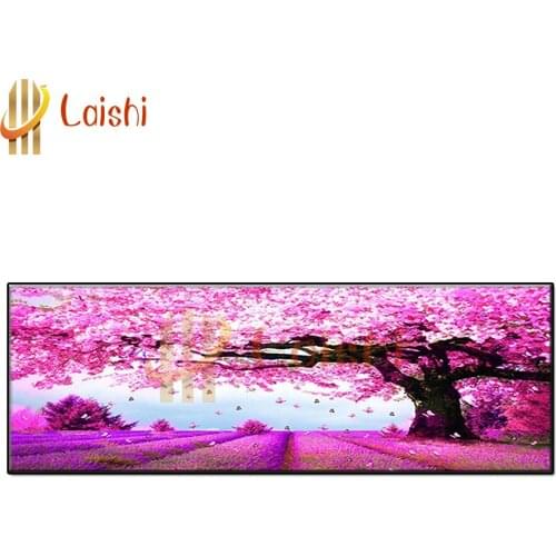 DIY diamond painting Large size, under the cherry tree, lavender field diamond embroidery full square/round drill handmade