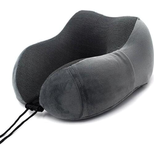 Car U Shaped Memory Foam Neck Pillows Soft Slow Rebound Space Travel Pillow Solid Neck Cervical Healthcare Bedding DropShipping