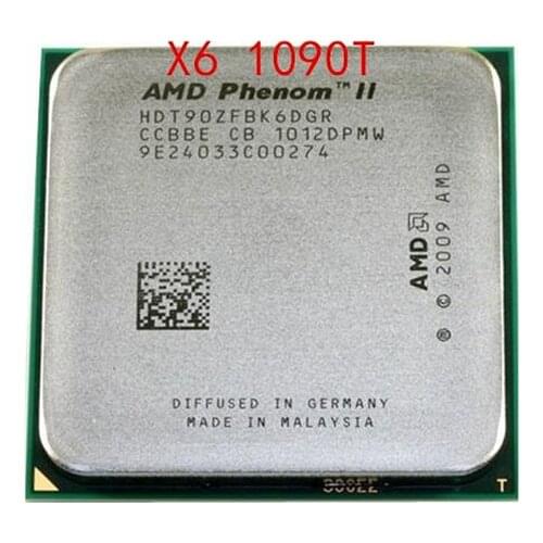 Free shipping Phenom II X6-1090T X6 1090T (3.2GHz/6MB /6 cores /Socket AM3/938-pin)HDT90ZFBK6DGR Desktop CPU scrattered pieces