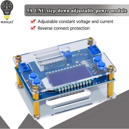 CC CV DC 6.5-36V to 1.2-32V 5A 75W Step Down Buck Converter Power Supply Module Voltage Regulator Transformer with Case Heatsink