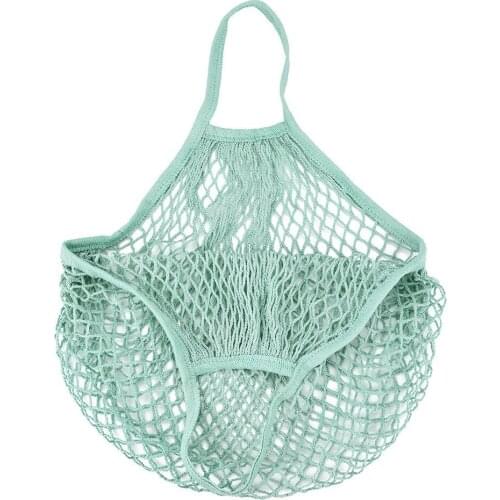 Eco-Friendly Shopping Storage Bag Reusable String Shopping Grocery Bag Shopper Tote Mesh Net Woven Cotton Bag Hand Totes 10