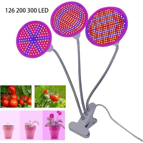 Phyto Lamp 200 300 LED Plant Grow Light Full Spectrum Indoor Flower Veg Growing Hydroponic Fitolamp Tent Box Lighting