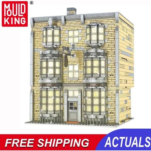 Mould King MOC Streetview Building Blocks The Magic Wand Shop Model Assembly Bricks Educational Toys For Kids Christmas Gifts