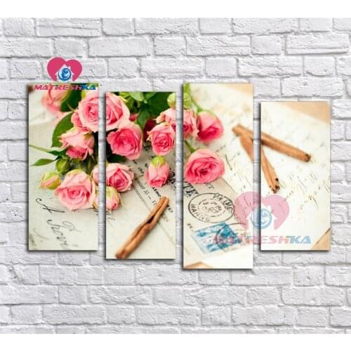 Hobby crafts Diamond embroidery flowers paintings from crystals diy 5d diamond painting cross stitch Home decoration triptych