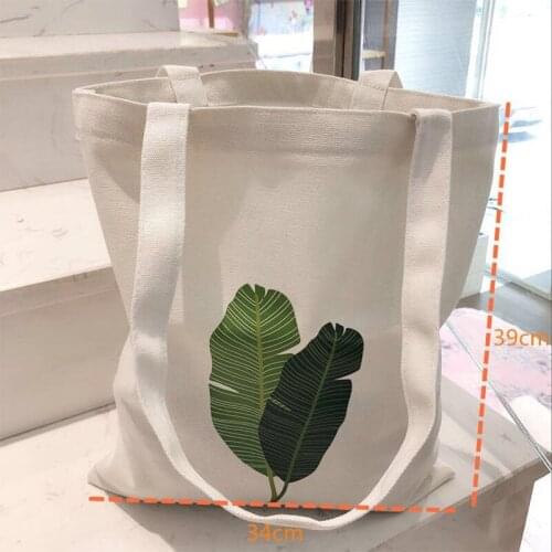 Canvas Tote Bag for Women 2021 Female Handbags Student Book Bags Eco Reusable Cloth Shopping Bag Ladies Casual Shopper Bag Black
