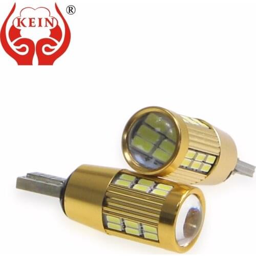 KEIN 4pcs T10 LED W5W Bulb 30smd 3014 t10 W5W led car auto 194 white Reading Tail Side Wedge Interior License Plate Lights Lamp