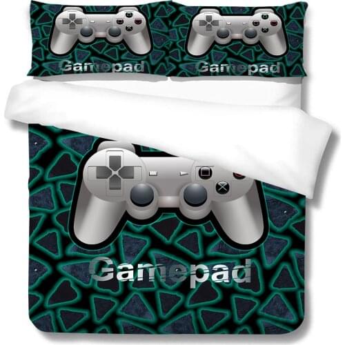 3D Bedding Set Game Handle Xbox Printed King Queen Size 2/3 Pcs Pillowcase Boys Girls Unique Design Bed Sets