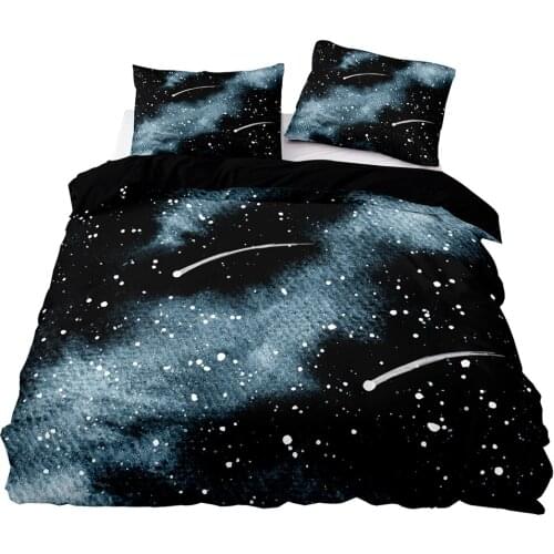 Abstract Meteor Rain Pattern Bedding Set, 140×200 Duvet Cover Set With Pillowcase,210×210 Quilt Cover,Big Blanket Cover
