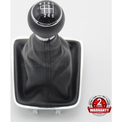 For VW Golf Plus 2005 2006 2007 2008 2009 2010 2011 2012 2013 2014 New 6 Speed Car Gear Stick Shift Knob Leather Boot