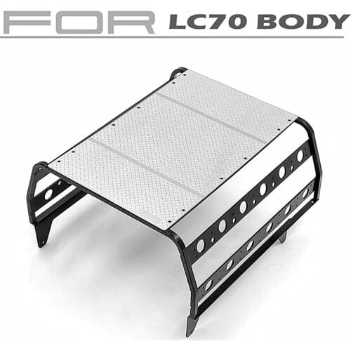 Metal Rear Trailer Frame Back Bucket DIY Part for LC70-BRX01 RC Car Accessories