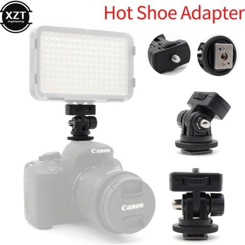 New Profession 1/4" Screw Hot Shoe Mount Adapter Adjustable Angle Pole for DSLR Camera Canon Nikon Flash LED Light Monitor