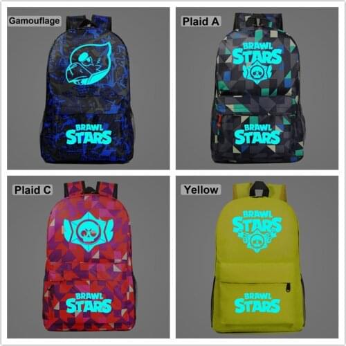New Luminous Leon Crow Game BUZZ Spike Bag Stars Kid School Bag Cartoon Student Travel Primary School Book Bag Teenage Backpack