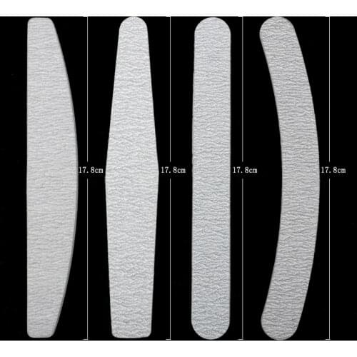 10pcs/lot Sandpaper Nail File 100/180 Grey Sanding Nail Buffer Block Set Lime Double Side Nail Files Pedicure Manicure Buffing