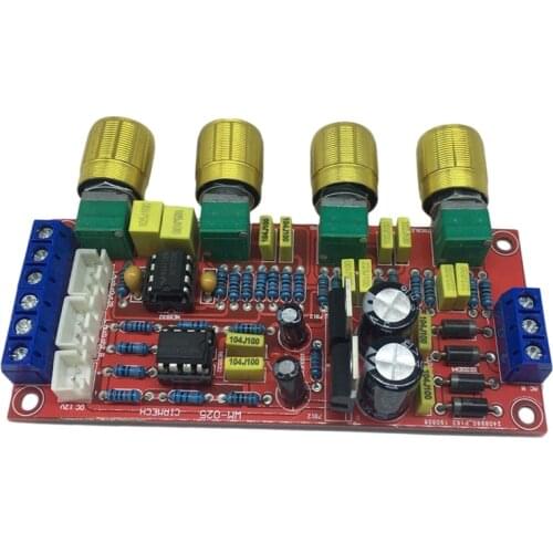 Amplifier Tone Board,Fever Level Tone Board HIFI Preamp NE5532 Amplifier Board Kits AC 12V Amplifier