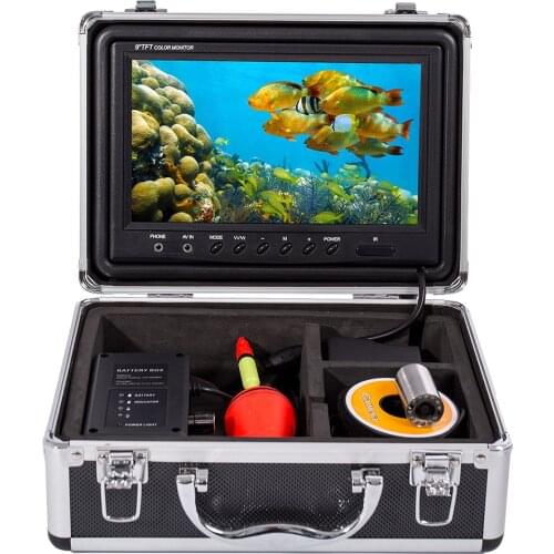 Fish Finder 1000TVL HD Waterproof Lens 9 Inch 15M Cable Underwater Fishing Camera Kit With DVR Function