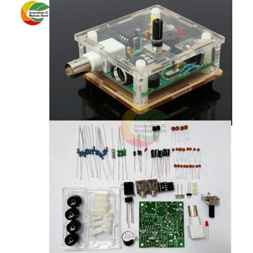 Ziqqucu DC 9-13.8V S-Pixie CW QRP Shortwave Radio Transceiver 7.023Mhz with Case DIY Kit