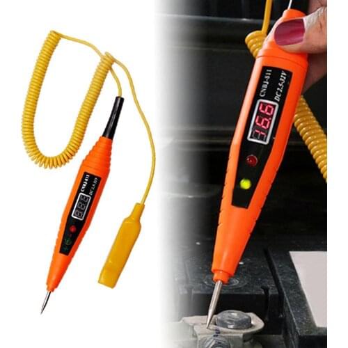 New Digital Display Car Electrical Circuit Test Pen Voltage Tester Detector Automotive Auto Voltage Meter Power Probe Test Pen